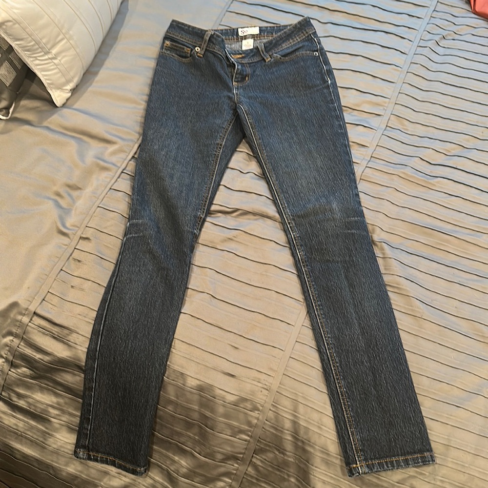 Juniors Straight Leg Size 3 Denim Jeans